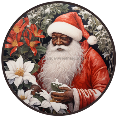 Christmas Sign, Santa Sign, DCO-00530, Sign For Wreath, 10